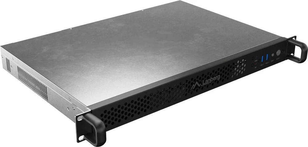 Lanberg Rackmount serveris chassis ITX 300/10 19"/1U | SC01-3001-10B | Juodas