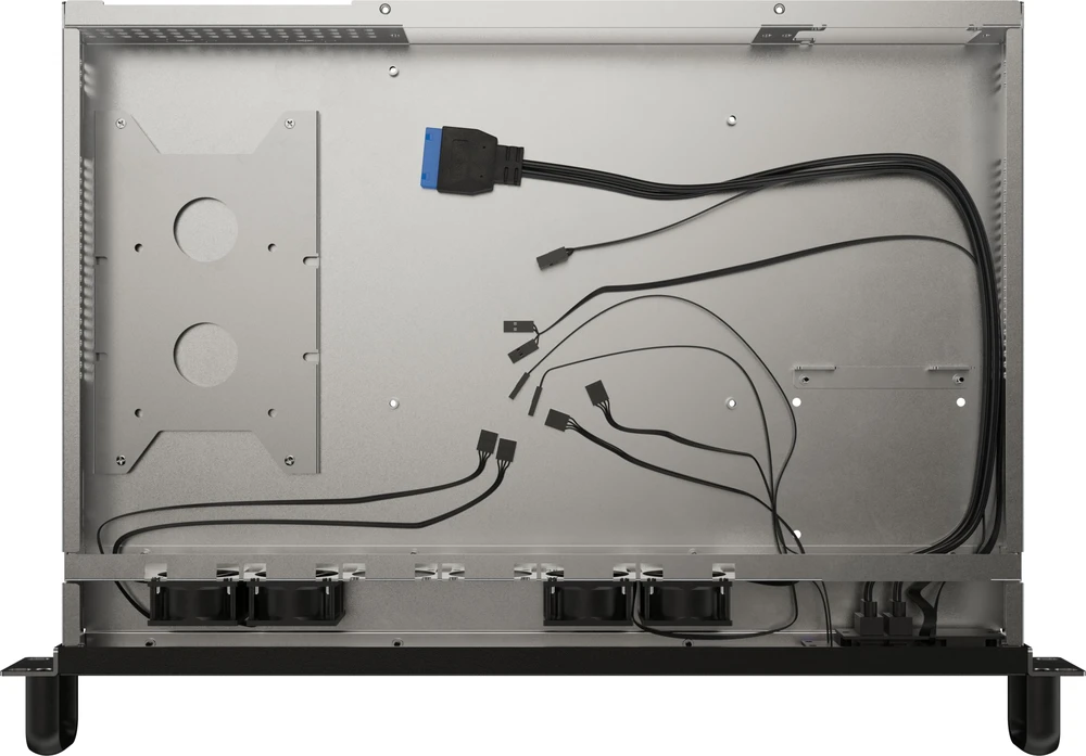 Lanberg Rackmount serveris chassis ITX 300/10 19"/1U | SC01-3001-10B | Juodas