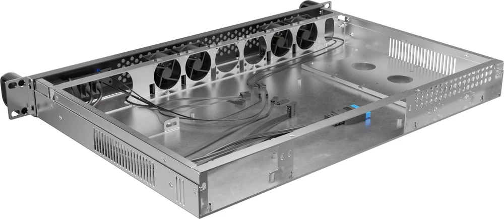 Lanberg Rackmount serveris chassis ITX 300/10 19"/1U | SC01-3001-10B | Juodas