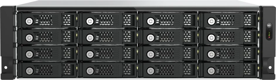 Serveris Rackmount QNAP serverio korpusas, 16 lizdų, 3U, stovo montuojamas, PCI e SATA JBOD išplėtimas