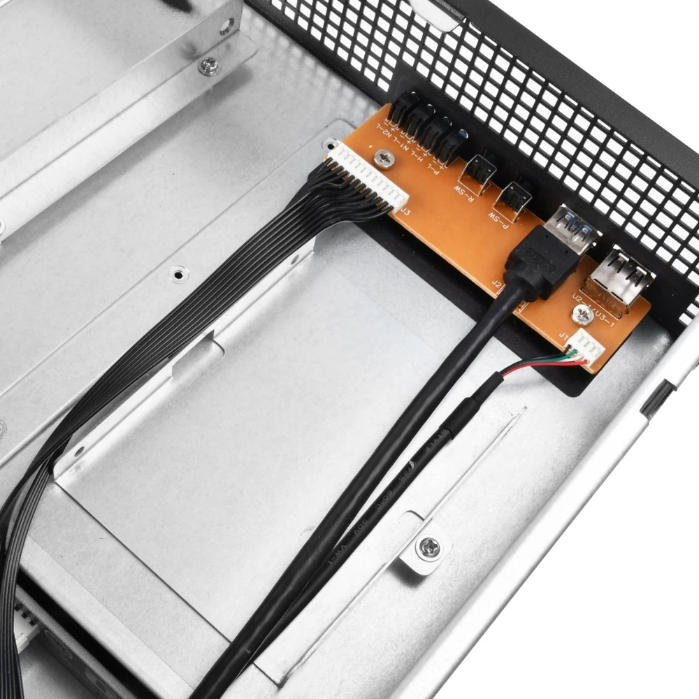 Serveris SilverStone RM21–304 Rackmount Serverio korpusas, 2U, Micro–ATX – juoda