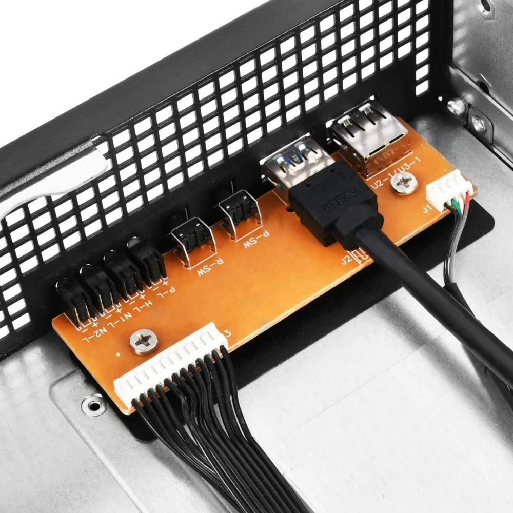 Serveris SilverStone RM21–304 Rackmount Serverio korpusas, 2U, Micro–ATX – juoda