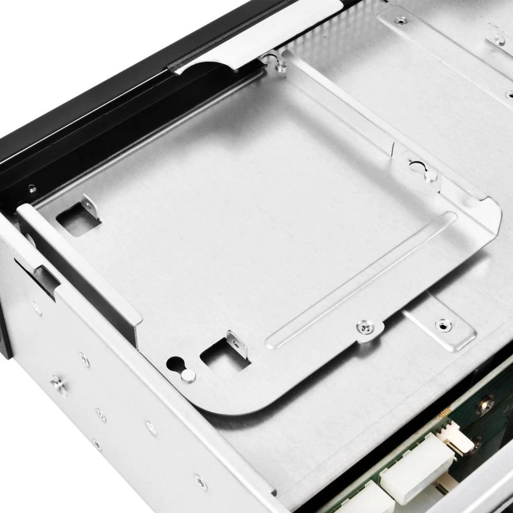 SilverStone RM21–308 Rackmount Serverio dėklas, 2U, Micro–ATX – juoda