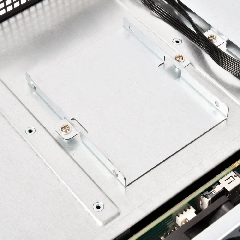 SilverStone RM21–308 Rackmount Serverio dėklas, 2U, Micro–ATX – juoda