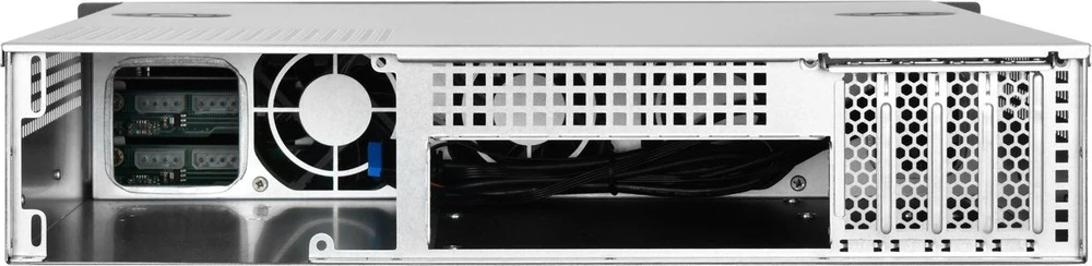 SilverStone RM21–308 Rackmount Serverio dėklas, 2U, Micro–ATX – juoda