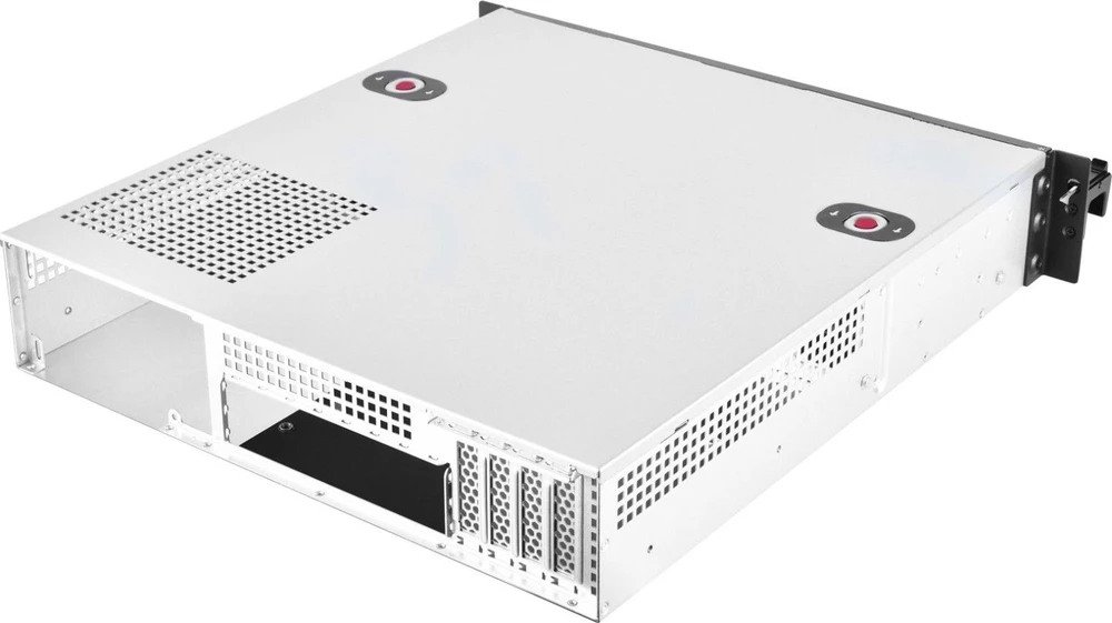 SilverStone RM21–308 Rackmount Serverio dėklas, 2U, Micro–ATX – juoda