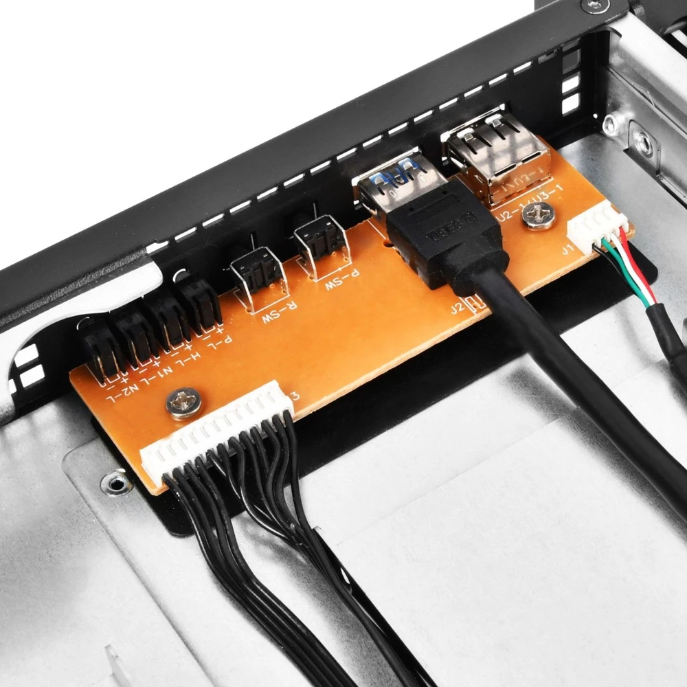 SilverStone RM21–308 Rackmount Serverio dėklas, 2U, Micro–ATX – juoda