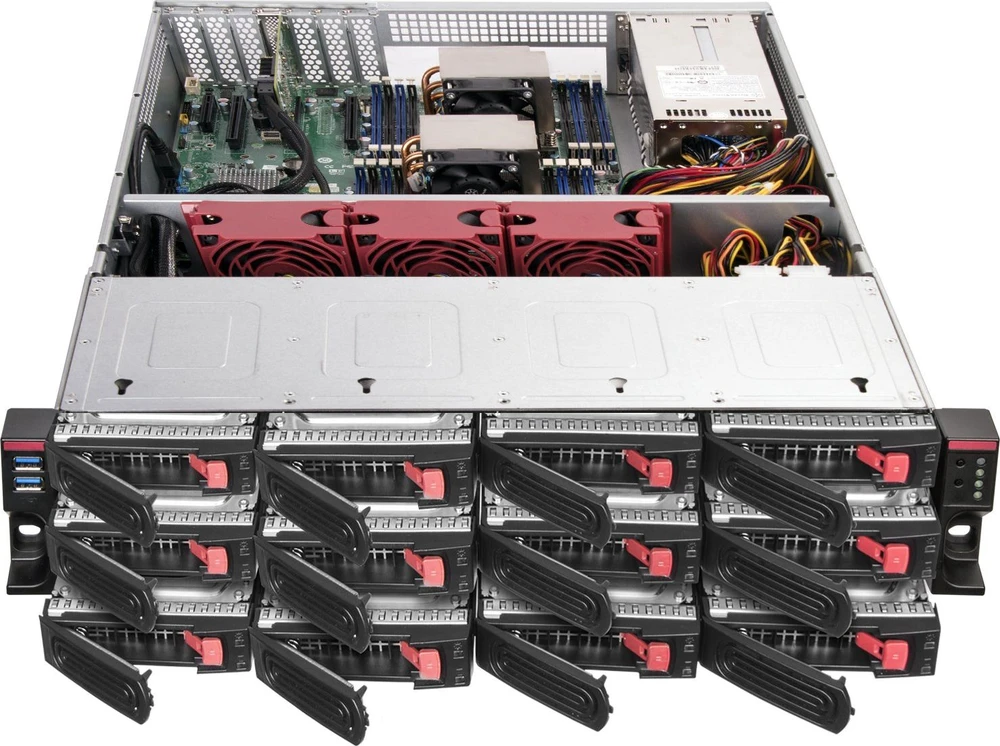 SilverStone RM22–312 Rackmount Serverio dėklas, 2U, E–ATX – juoda