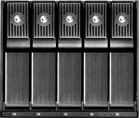 Serverio korpusas SilverStone Silverstone FS305-12G, keičiamas rėmas (juodas)