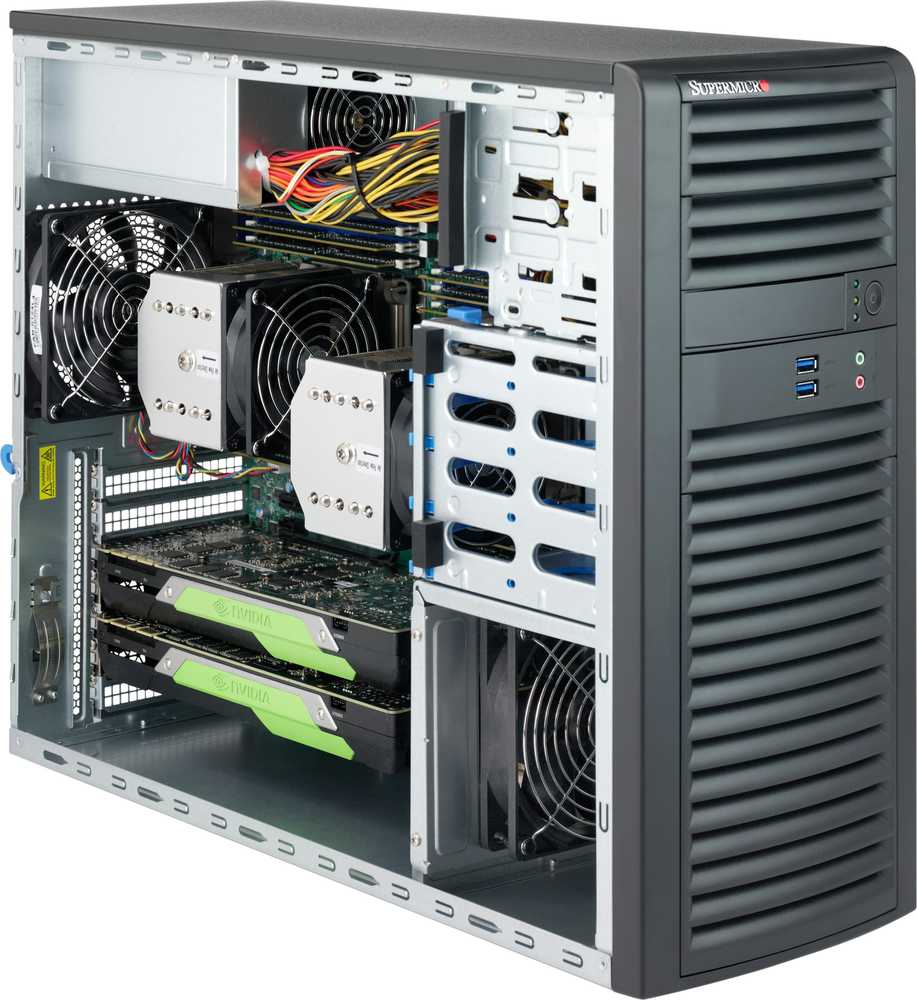 SuperMicro SuperChassis 732D3-1K26B serverio važiuoklė