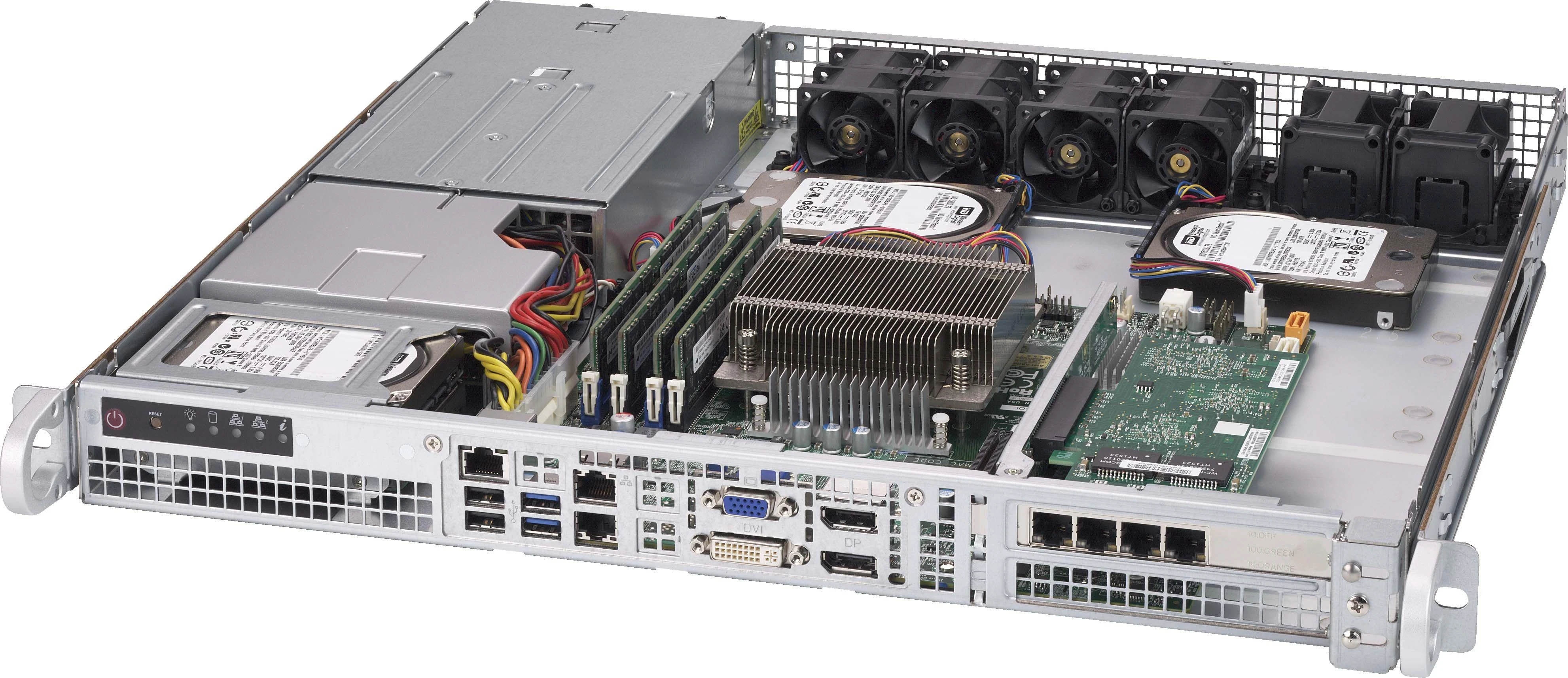 SERVERIO VAŽIUOKLĖ 1U 400 W / CSE-515-R407 SUPERMICRO