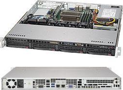 Serveris Serverio Korpusas - Supermicro 813MFTQC-350CB2 Rack 1U Juodas