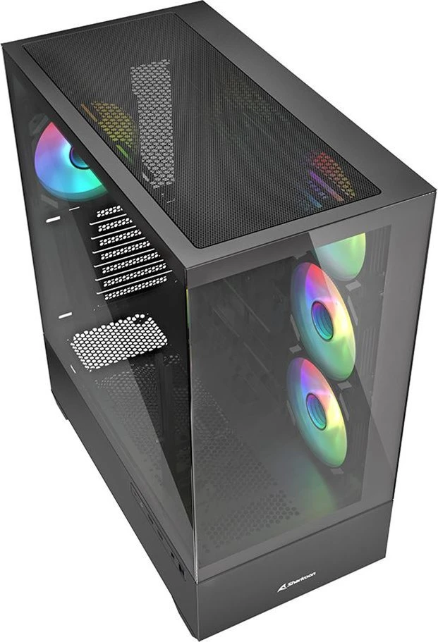 Sharkoon AK6 RGB ATX 1xGlas Juodas