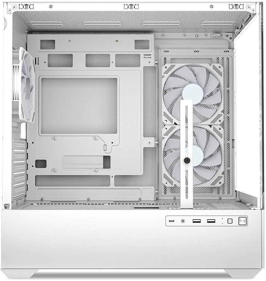 Sharkoon MK6 RGB Micro-ATX 1xGlass Baltas