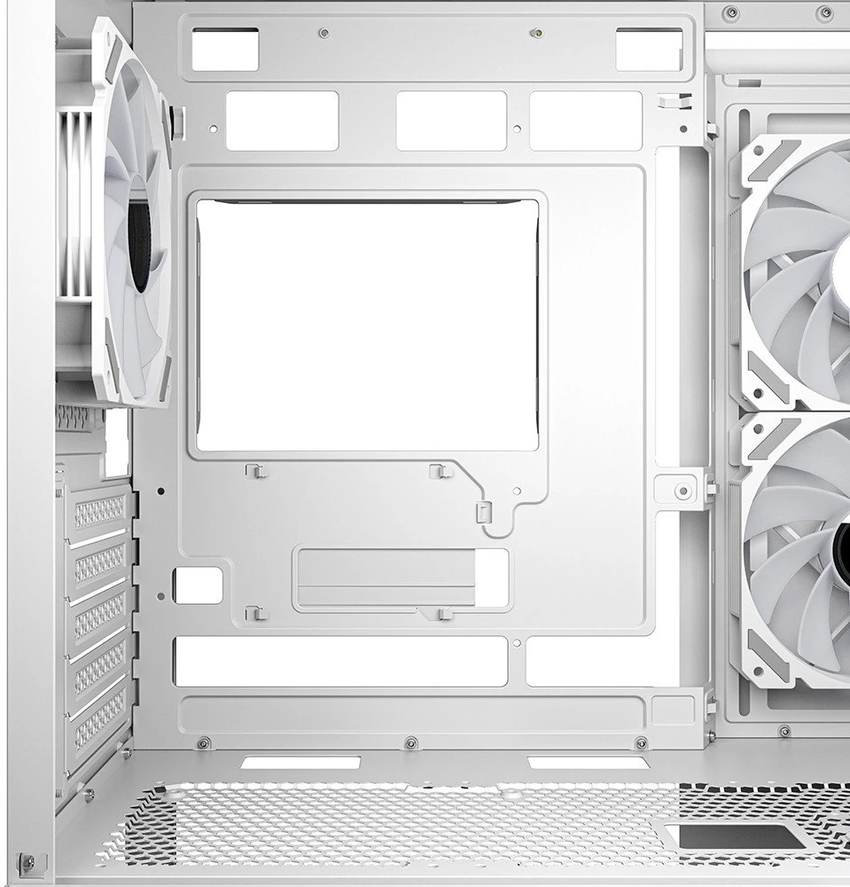 Sharkoon MK6 RGB Micro-ATX 1xGlass Baltas