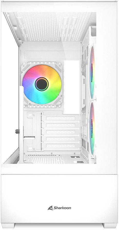 Sharkoon MK6 RGB Micro-ATX 1xGlass Baltas