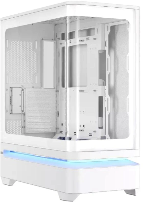 ASUS korpusas PRIME AP304 TG ARGB Baltas, ATX, permatomas šonas, 4x120mm ARGB, balta