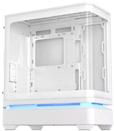 ASUS korpusas PRIME AP304 TG ARGB Baltas, ATX, permatomas šonas, 4x120mm ARGB, balta
