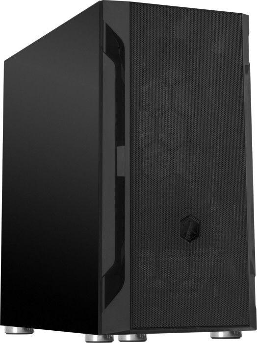 „SilverStone Fara H1M Micro–ATX“ korpusas – juoda