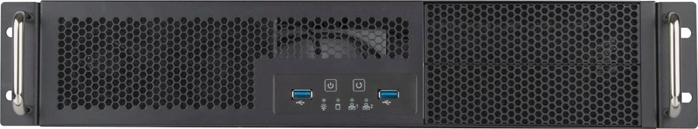 „SilverStone SST-RM23-502-MINI“ – montuojamas ant stovo, serverio korpusas, 2U, „Micro-ATX“ – juodas