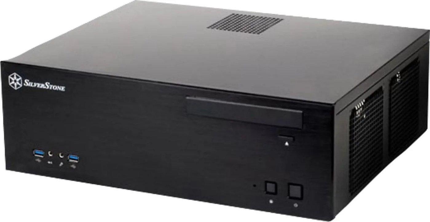 PC korpusas Silverstone SST-GD04B USB 3.0 Grandia HTPC Micro ATX, Juodas
