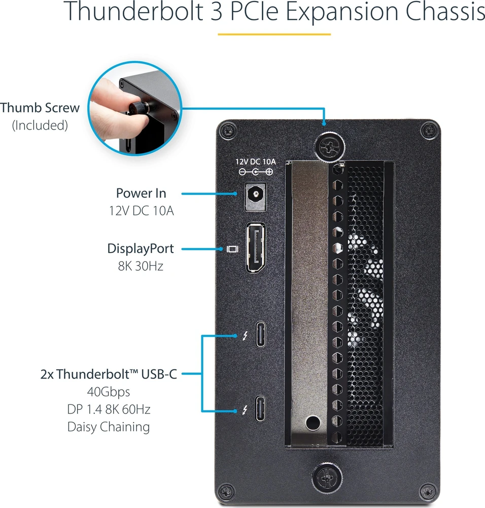 StarTech 2TBT3-PCIE-ENCLOSURE/THUNDERBOLT 3 PCIE IŠORINĖ