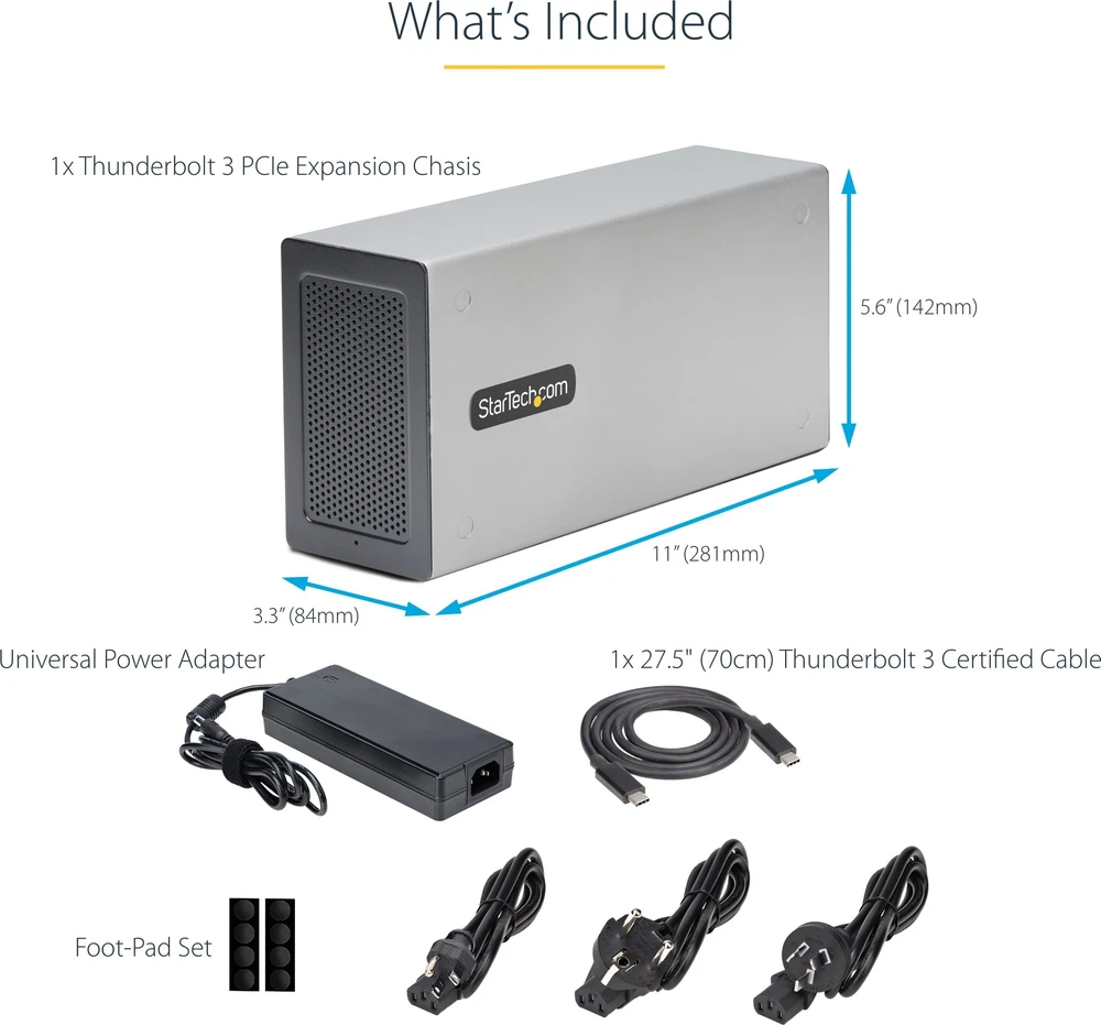 StarTech 2TBT3-PCIE-ENCLOSURE/THUNDERBOLT 3 PCIE IŠORINĖ
