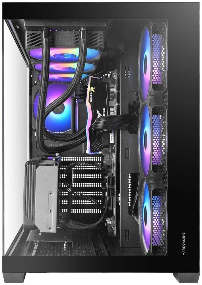 „Tacens Mars Gaming MCV5“ kompiuterio korpusas, Midi Tower, Juodas