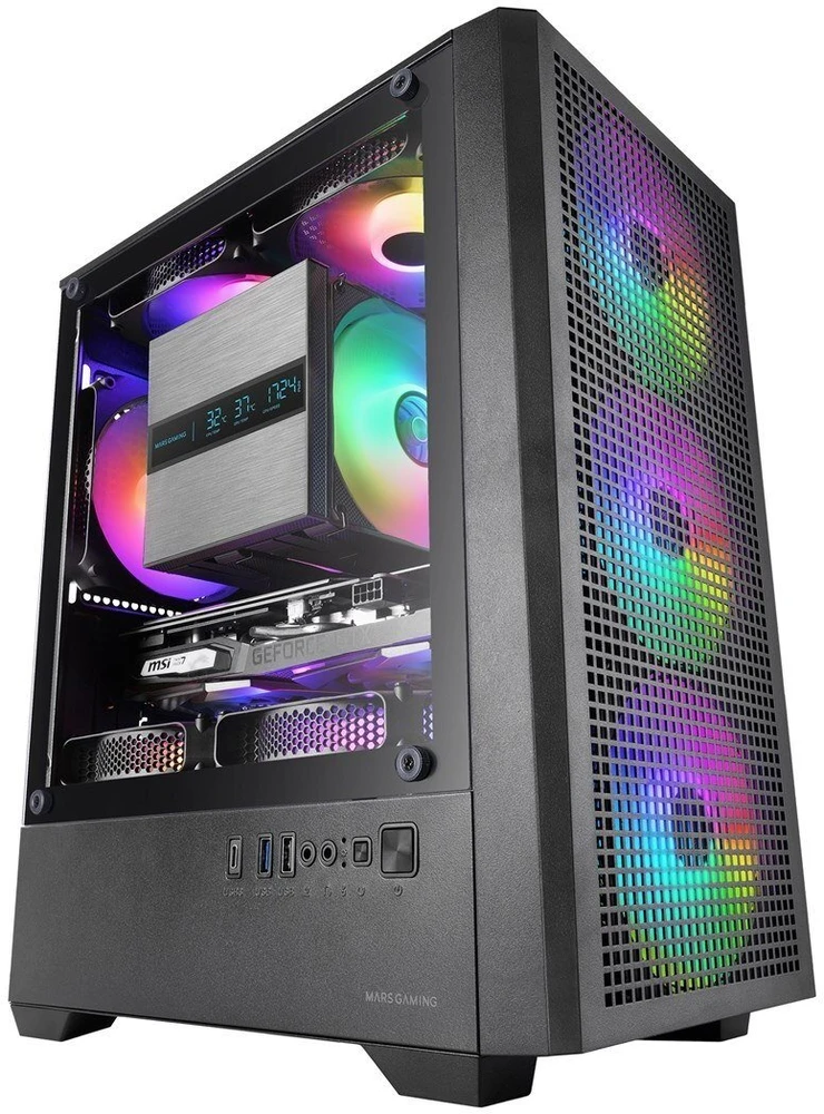„Tacens Mars Gaming MCVECTOR“ kompiuterio korpusas Mini Tower Juodas