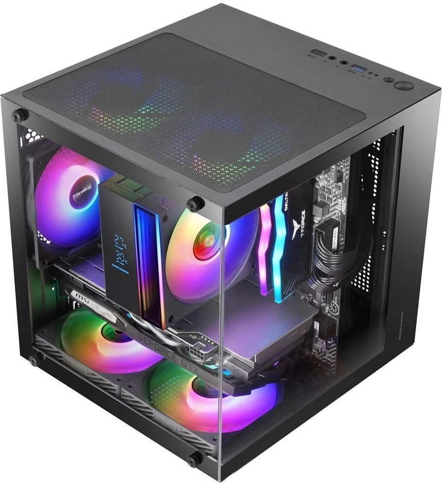 „Tacens Mars Gaming MC-CUBE“ kompiuterio korpusas, mini bokštas, juodas