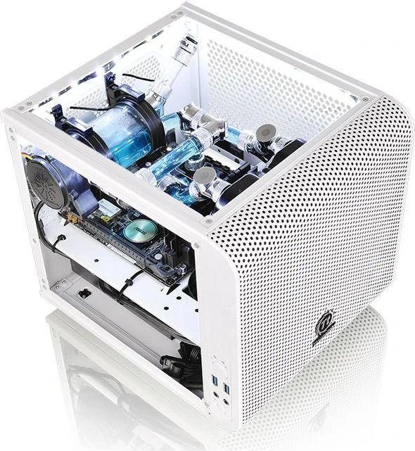 Housing Thermaltake CA-1B8-00S6WN-01 (Mini ITX, baltos spalvos)