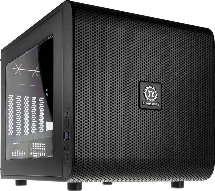 Korpusas Thermaltake Core V21 microATX Window Juodas