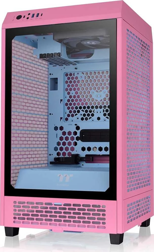 Rožinė Mini Thermaltake The Tower 200 Bubble Rožinė