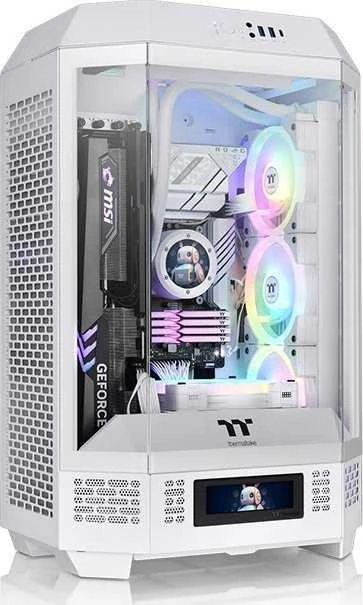 Thermaltake The Tower 300, Tower tipo korpusas - baltas, grūdintas stiklas