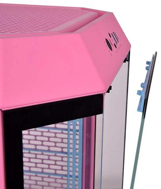 Thermaltake The Tower 300 Bubble Rožinė(pink. Tempered Glass)
