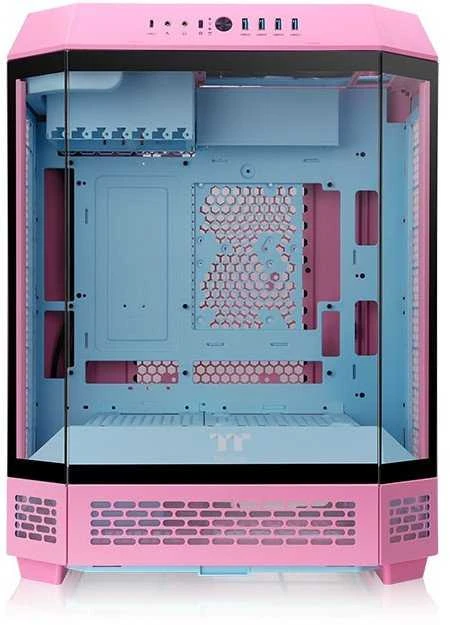 Rožinė Thermaltake „The Tower 600“ burbulinė rožinė