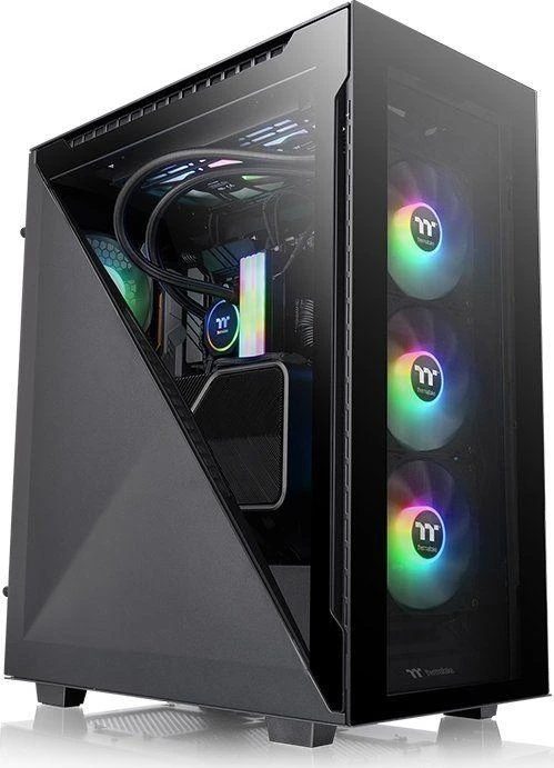 Thermaltake Divider 500 ARGB grūdintas stiklas - Juoda