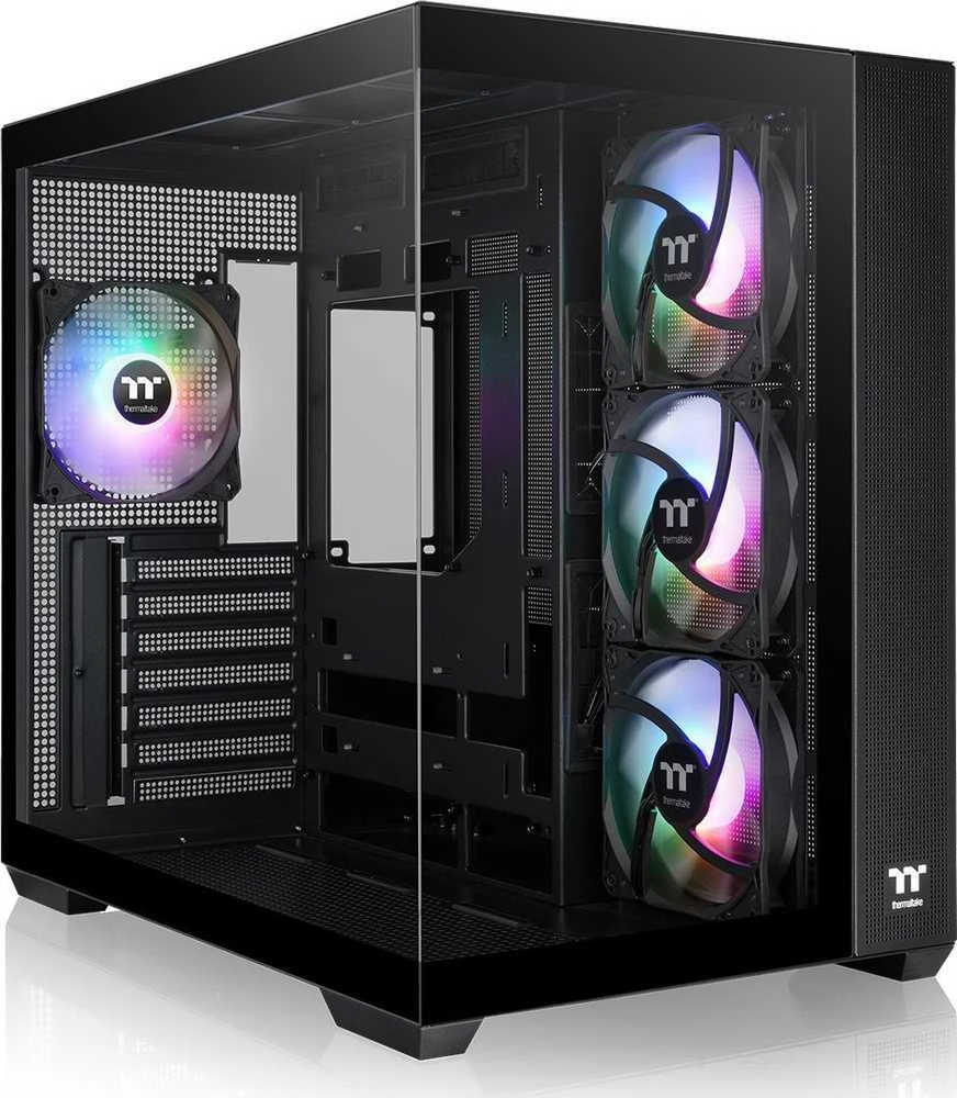 Midi Thermaltake View 380 TG ARGB Juodas