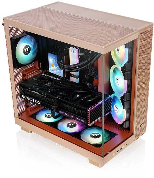 „Thermaltake View 380 XL TG ARGB“ žvyro ir smėlio spalvos