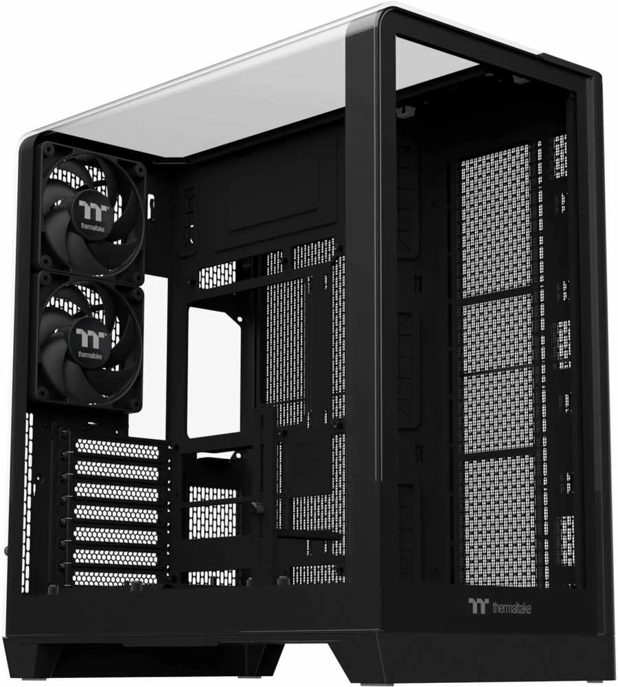 „Thermaltake View 390 TG“, bokšto tipo korpusas – juodas, grūdintas stiklas x 2