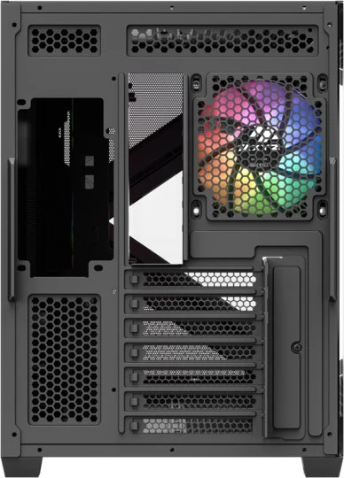 Usorteret XYZ PC GEAR Qubex ARGB korpusas juodas (X-CS-QUBEX-B)