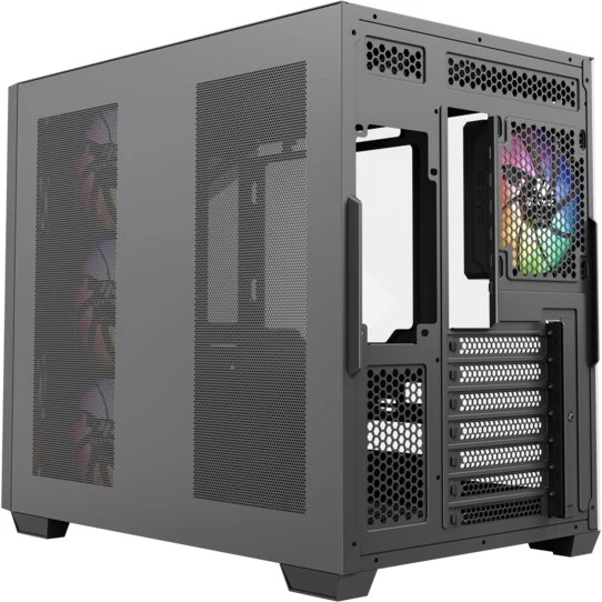 Usorteret XYZ PC GEAR Qubex ARGB korpusas juodas (X-CS-QUBEX-B)