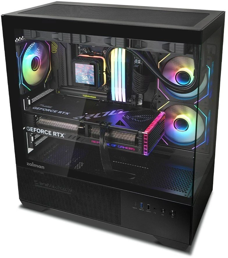 Zalman Obudowa chronix v2 mid tower argb fan x3 juoda
