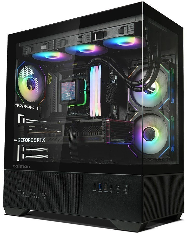 Zalman Obudowa chronix v2 mid tower argb fan x3 juoda