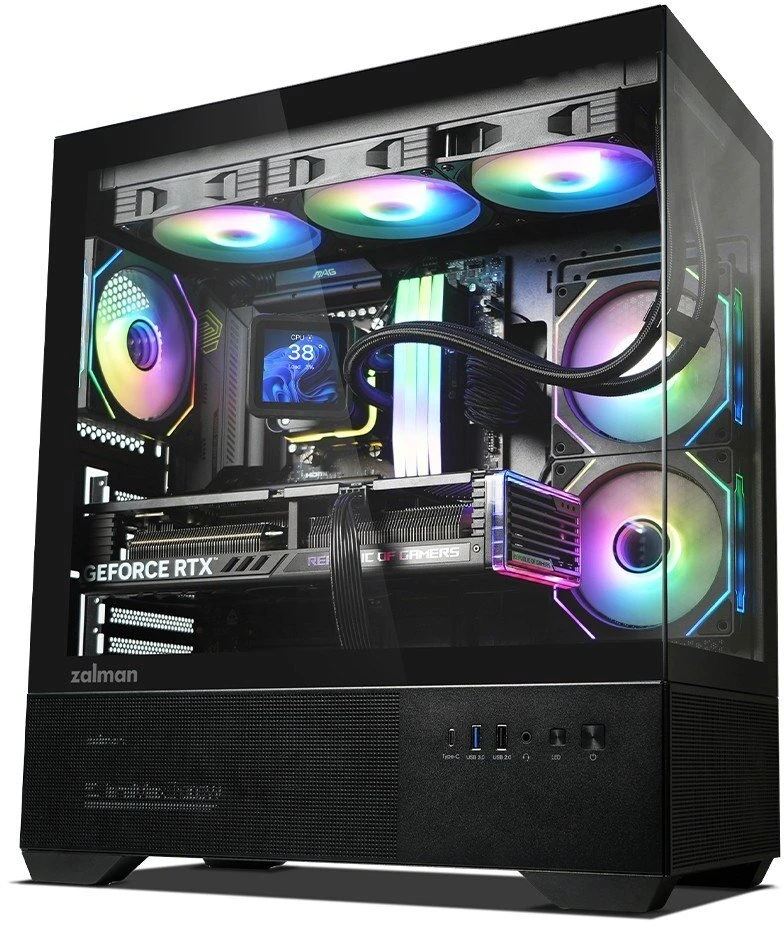 Zalman Obudowa chronix v2 mid tower argb fan x3 juoda