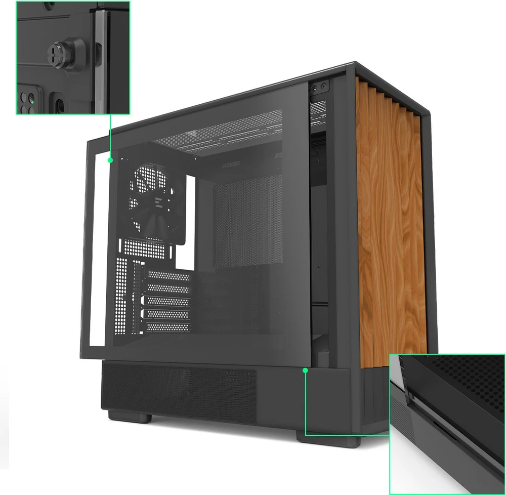 Zalman P10 namu matx mini bokšto korpusas, juodas