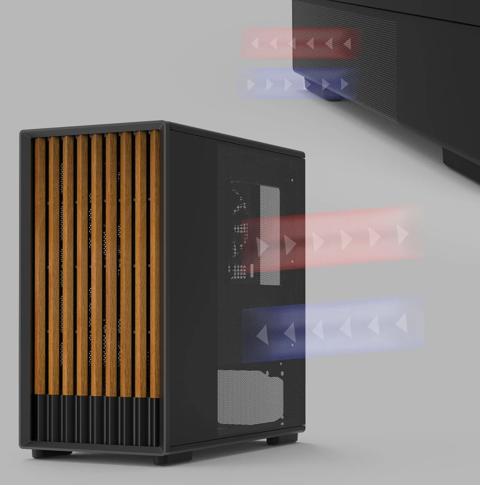Zalman P10 namu matx mini bokšto korpusas, juodas