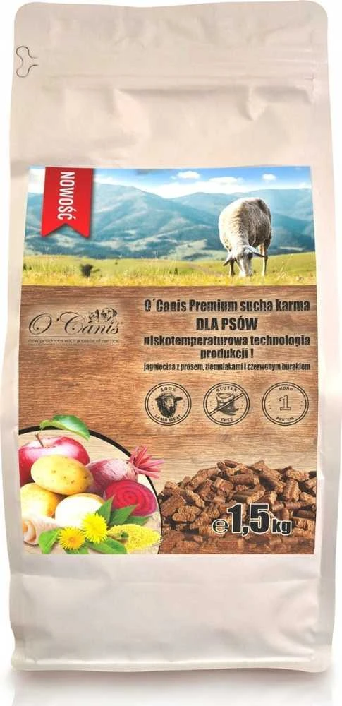 Šunų Maistas - O'CANIS Aviena, Miežiai, Bulvės, Raudonieji Burokėliai 1.5kg
