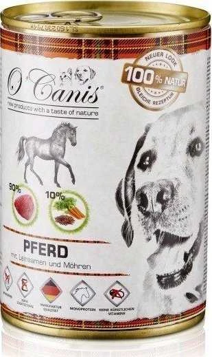Drėgnas Šunų Maistas - O'CANIS Arklių Mėsa Su Daržovėmis Ir Linų Sėmenimis 400g