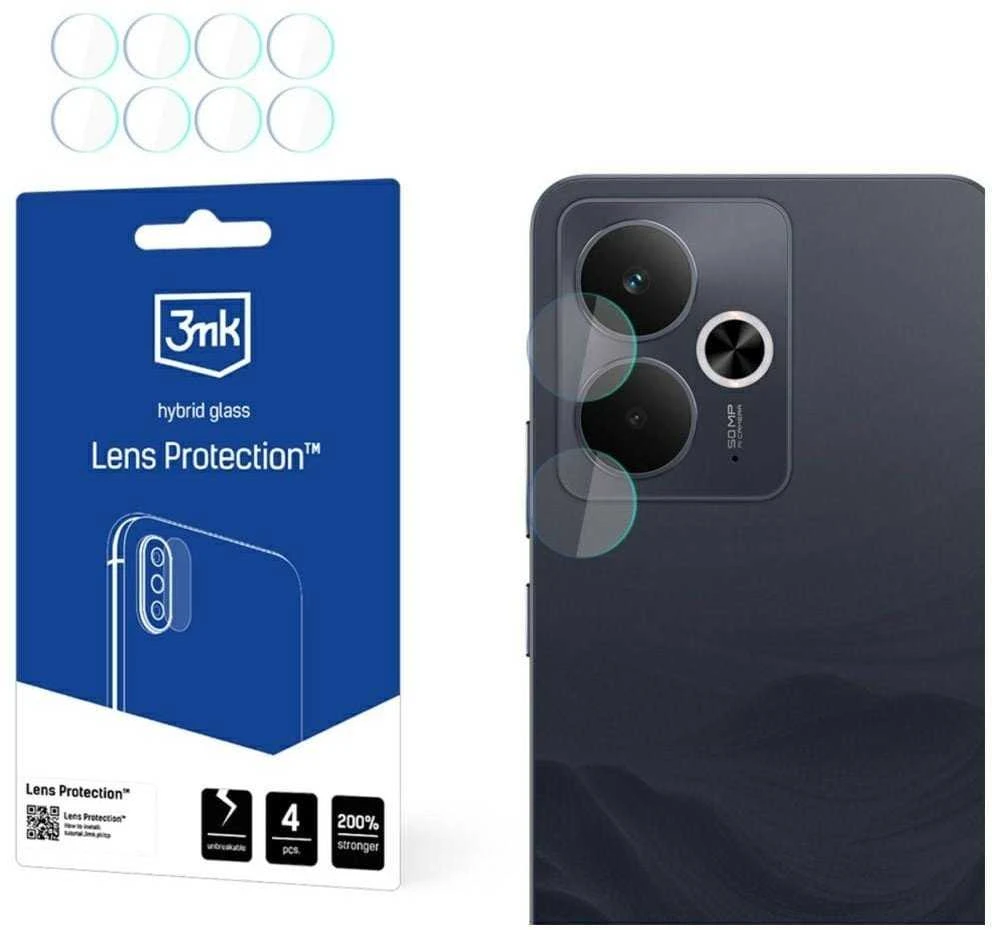 3mk Lens Protection™ hibridinės kameros objektyvo stiklas, skirtas „Realme 14 5G / 14T 5G“